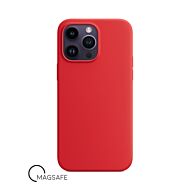 Buy reliable spare parts with Lifetime Warranty | Silicone Case with Magsafe for iPhone 14 Pro Max Superb Red | Fast Delivery from our warehouse in Sweden!