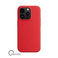 Buy reliable spare parts with Lifetime Warranty | Silicone Case with Magsafe for iPhone 14 Pro Superb Red | Fast Delivery from our warehouse in Sweden!