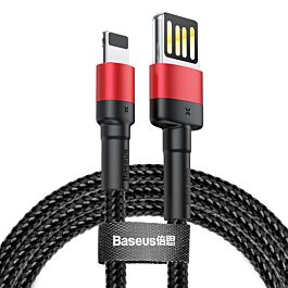 Baseus Cafule Cable Double Sided USB Connector To Lightning 2.4A 1m Red