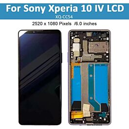 Screen Assembly For Sony Xperia 10 IV With Frame Original Refurbished - Thepartshome.eu