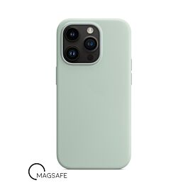 Buy reliable spare parts with Lifetime Warranty | Silicone Case with Magsafe for iPhone 14 Pro Superb Eucalyptus (Green) | Fast Delivery from our warehouse in Sweden!
