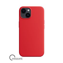 Buy reliable spare parts with Lifetime Warranty | Silicone Case with Magsafe for iPhone 13/13 Pro/14 Superb Red | Fast Delivery from our warehouse in Sweden!