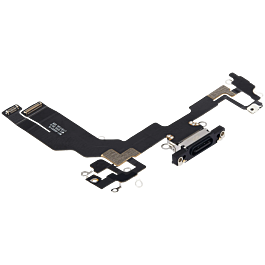 Charging Port Flex Cable for iPhone 16e Black Original - Thepartshome.eu