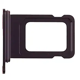 Single SIM Card Tray for iPhone 16e Black - Thepartshome.eu