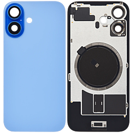 iPhone 16 Rear Glass No Logo With Wireless Charging And Camera Lens Ultramarine