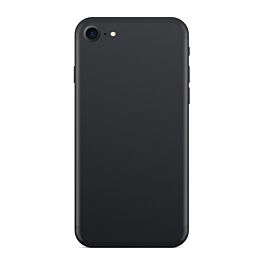 Back Cover with Frame for iPhone 7 - Matt Black