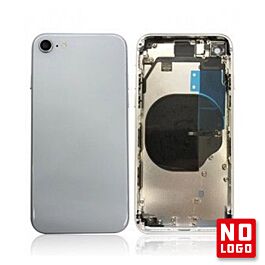 Buy reliable spare parts with Lifetime Warranty | Rear Glass with Frame No Logo for iPhone 8 Silver | Fast Delivery from our warehouse in Sweden!