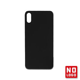 Buy reliable spare parts with Lifetime Warranty | Big Hole No Logo Rear Glass Cover for iPhone XS Black| Fast Delivery from our warehouse in Sweden!