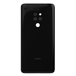 Back Cover With Camera Lens For Huawei Mate 20 - Black svart baksida 