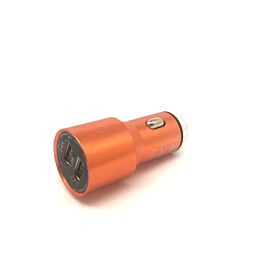 Aluminum Alloy Dual-port USB Car Charger N401 - Gold Aluminum Alloy Dual-port USB Car Charger N401 - Gold. Charge your Phone in the car.