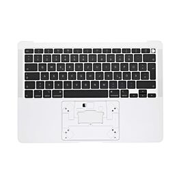 Topcase with Keyboard German Layout for MacBook Air A2179 Silver -Thepartshome.eu