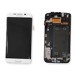 Samsung Galaxy S6 Edge LCD Assembly White Original Service Pack - Thepartshome.se