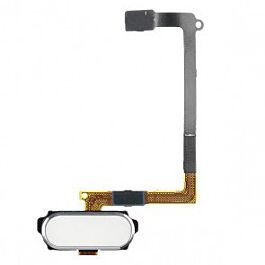 Samsung Galaxy S6 (G920F) Home Button with Flex Cable [White][Original]