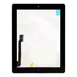 Touch Assembly with Frame Stickers and Home Button for iPad 3/4 - Black