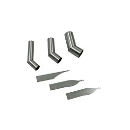 Buy reliable spare parts with Lifetime Warranty | JABE 45 Degree Hot Air Gun Nozzles for Micro-soldering 3-pack | Fast Delivery from our warehouse in Sweden!