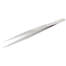 KGX KKK-12 Extra-hard Stainless Steel Straight Fine Extra-precise Tip Jump Wire Tweezer Narrow Handle