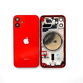 iPhone 12 Mini Back Housing Original Pulled Red - Thepartshome.eu