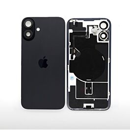 iPhone 16 Plus Rear Glass With Wireless Charging And  Camera Lens Original Pulled Black - Thepartshome.eu