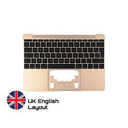Top Case Keyboard for MacBook 12-inch A1534 2015 (UK) Gold