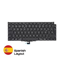 Compre repuestos confiables para MacBook con garantía de por vida | Teclado Solo en Disposición en Español para MacBook Air 13-inch A2179 | Spanish Keyboard Entrega rápida de Suecia a España!