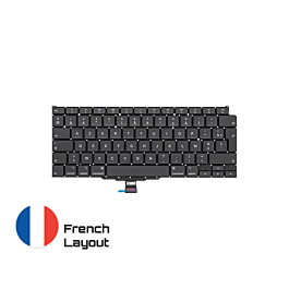 Achetez des pièces détachées MacBook fiables avec une garantie à vie | Disposition française du clavier uniquement pour MacBook Air 13-inch A2179 | French Keyboard Livraison rapide de la Suède vers la France !