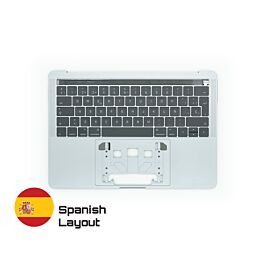 Compre repuestos confiables para MacBook con garantía de por vida | Topcase con Teclado Diseño Español para MacBook Pro A1706 Space Grey | Spanish Keyboard Entrega rápida de Suecia a España!