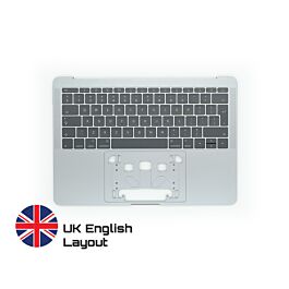 Achetez des pièces détachées MacBook fiables avec une garantie à vie | Topcase with Keyboard English UK Layout for MacBook Pro A1708 Space Grey | French Keyboard Livraison rapide de la Suède vers la France !