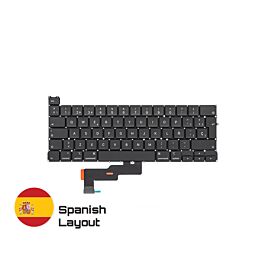 Compre repuestos confiables para MacBook con garantía de por vida | Teclado Solo en Disposición en Español para MacBook Pro 13-inch A2289 | Spanish Keyboard Entrega rápida de Suecia a España!