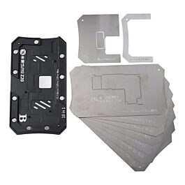 Board Repair Tool Mijing Z20 BGA Reballing Fixture 10 in 1 Tool Kit for iPhone X-12 Pro Max Mijing Z20 10 in 1 BGA Reballing Stencil Platform Jig Fixure is professional BGA Reballing Stencil Fixture for iPhone X/XS/XSMAX/11/11Pro/11ProMax/12mini/12/12pro/