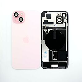 iPhone 15 Plus Rear Glass With Wireless Charging And  Camera Lens Original Pulled Pink - Thepartshome.eu