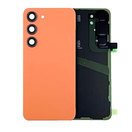 OEM Back Cover with Camera Lens for Samsung Galaxy S24 Sandstone Orange - Thepartshome.eu