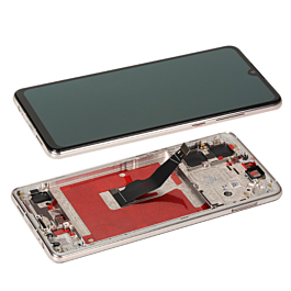 Original Refurbished Screen With Frame For Huawei P30 - Pearl White