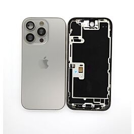 iPhone 16 Pro Back Housing Original Pulled Natural Titanium - Thepartshome.eu