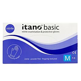 Nitrile Gloves Blue Powder Free M 100pcs/pack