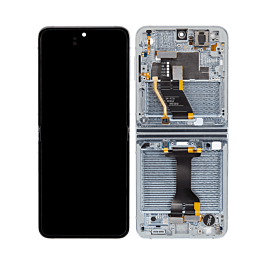 Screen Assembly for Samsung Galaxy Z Flip5 Blue With Frame Original Pulled