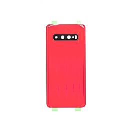 Buy reliable spare parts with Lifetime Warranty | Back Cover with Camera Lens for Samsung Galaxy S10 Cardinal Red | Fast Delivery from our warehouse in Sweden!