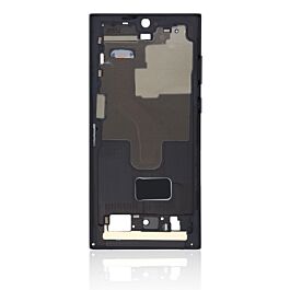 Buy reliable spare parts with Lifetime Warranty | Mid Frame Housing for Samsung Galaxy S22 Ultra Black | Fast Delivery from our warehouse in Sweden!