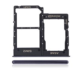 Samsung Galaxy A31 SIM/SD Tray Prism Crush Black Original - Thepartshome.se