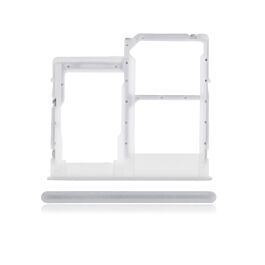 Samsung Galaxy A31 SIM/SD Tray Prism Crush White Original - Thepartshome.se