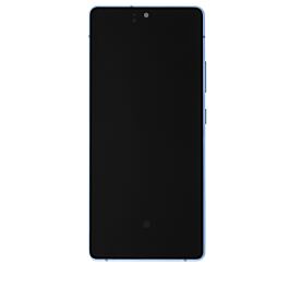 Samsung Galaxy A71 5G Display Assembly with Frame Prism Cube Blue - Thepartshome.se