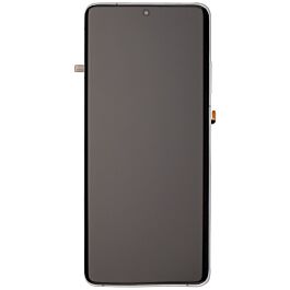 Screen Assembly for Samsung Galaxy S21 Ultra Phantom Silver With Frame Original Pulled - Thepartshome.eu