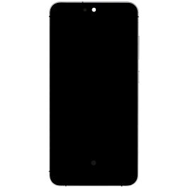 Screen Assembly for Samsung Galaxy S24 FE Gray With Frame Original Pulled