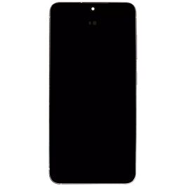 Screen Assembly for Samsung Galaxy S24 Marble Grey With Frame Original Pulled