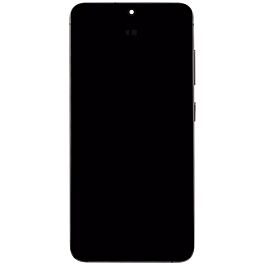 Screen Assembly for Samsung Galaxy S24 Onyx Black With Frame Original Pulled