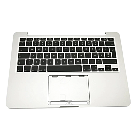 Buy reliable spare parts with Lifetime Warranty | Topcase with QWERTY Keyboard for MacBook Pro 13-inch A1502 (UK) (2015) Silver | Fast Delivery from our warehouse in Sweden!