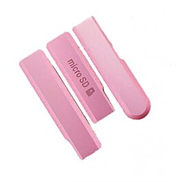 Sony Xperia Z1 Compact (D5503) Plug Cover Set [3pcs/set][Pink]