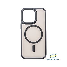 Buy reliable spare parts with Lifetime Warranty | Svensson+ Frosted MagSafe Case for iPhone 15 Pro Black | Fast Delivery from our warehouse in Sweden!