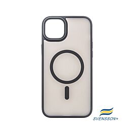 Buy reliable spare parts with Lifetime Warranty | Svensson+ Frosted MagSafe Case for iPhone 15 Plus Black | Fast Delivery from our warehouse in Sweden!