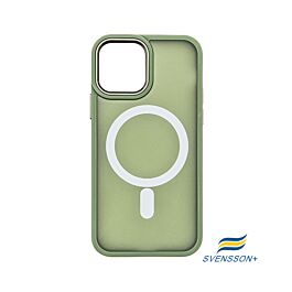 Buy reliable spare parts with Lifetime Warranty | Svensson+ Frosted White MagSafe Case for iPhone 14 Alpine Green | Fast Delivery from our warehouse in Sweden!