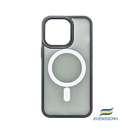 Buy reliable spare parts with Lifetime Warranty | Svensson+ Frosted White MagSafe Case for iPhone 13 Pro Black | Fast Delivery from our warehouse in Sweden!